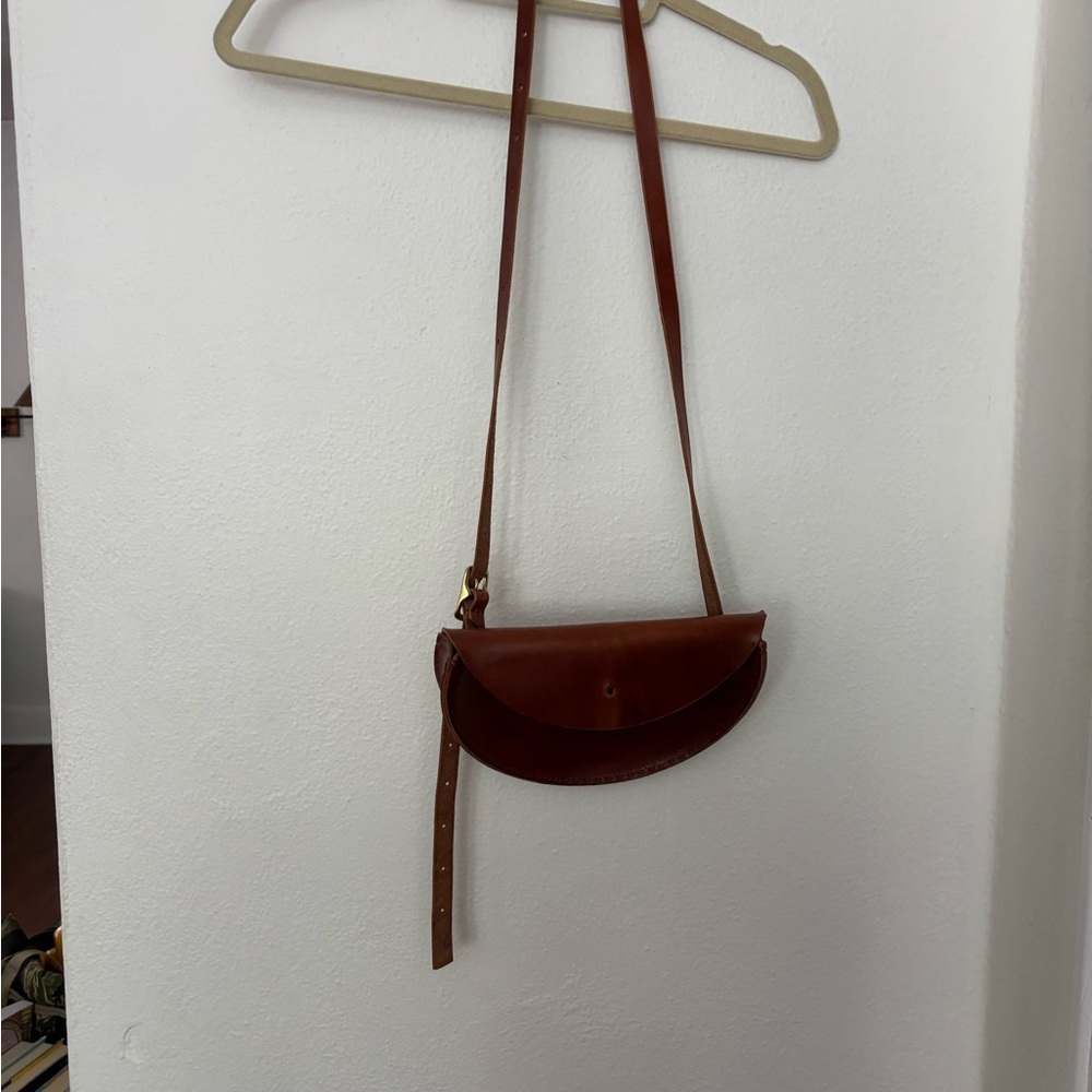 Brown Leather Crossbody Bag Tree Fairfax - Picture 5 of 5